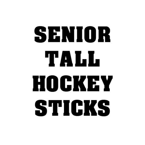 For example, players who have sticks that are too long often find that they wear out. Tall Senior Hockey Stick - All Black Hockey Sticks