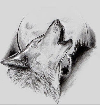 I have for my first tattoo a tribal wolf head howling at the moon but i have added color to the wolf part of my tattoo, my i love to draw tattoos and i'm also an artist, this is the first time i've came across your website, i've recently. Nice drawn wolf howling on moon tattoo design ...