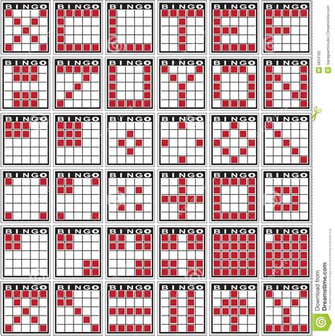 Over the years a number of different bingo variations have emerged. Bingo Patterns Stock Photography - Image: 5834182 | Bingo ...