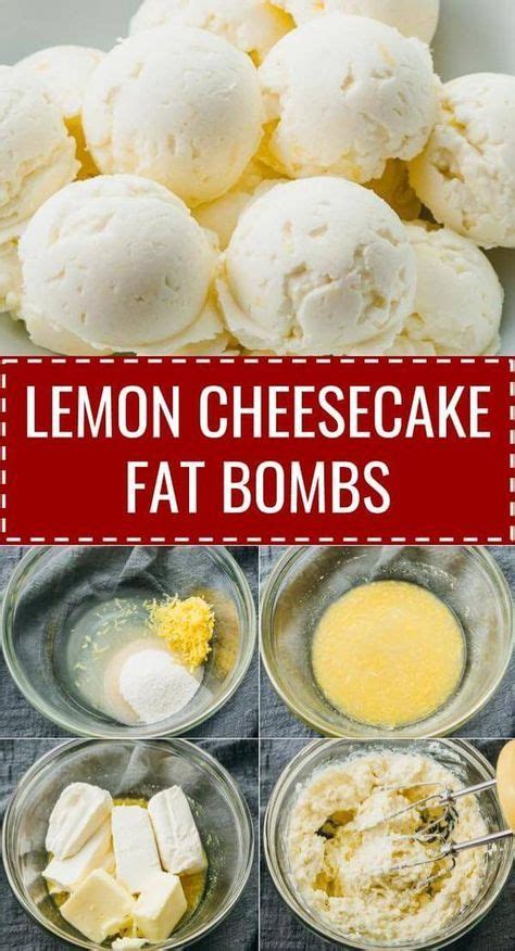 From classic vanilla, to exotic flavour combinations, find the ice cream recipe to melt your heart. lemon cheesecake fat bombs remind me of mini frozen cheesecake and ice cream. - Free Recipe