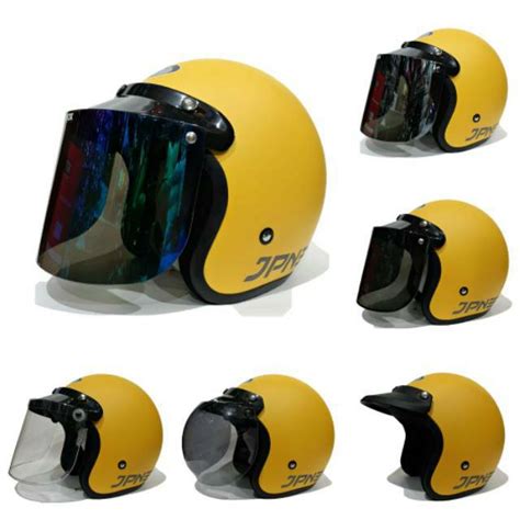 Helm bogo anak large karakter mermaid gerai helm bogo jogja. Helm bogo jpn kuning dof kaca datar flat visor | Shopee ...