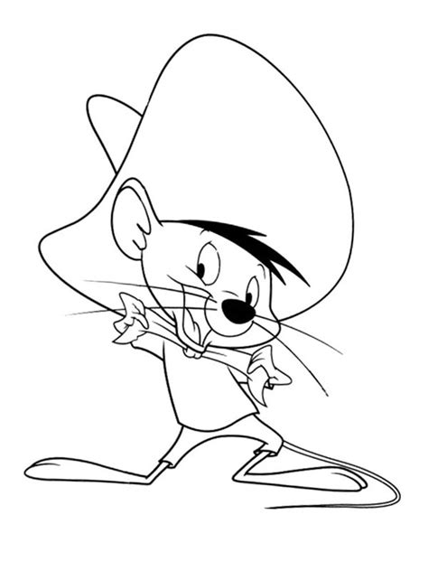 Free online coloring lightning mcqueen. colouring page Speedy Gonzales | coloringpage.ca