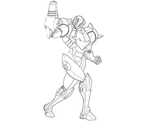 Showing 12 colouring pages related to samus. #5 Samus Aran Coloring Page