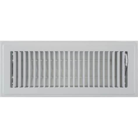 I have lots of room above the dropped ceiling level. Accord 10 x 30cm White Metal Louvered Floor Vent ...