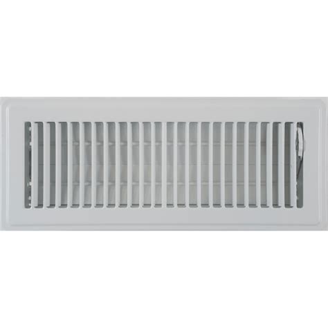 I have lots of room above the dropped ceiling level. Accord 10 x 30cm White Metal Louvered Floor Vent ...