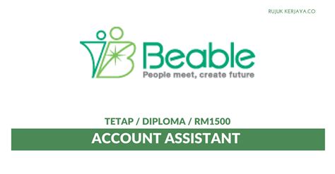 Accounting assistant workers holding bachelors degree degrees enjoy the highest average gross salaries in malaysia. Jawatan Kosong Terkini Beable Malaysia ~ Account Assistant ...