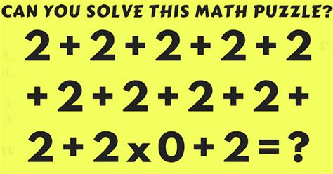 All maths riddles or puzzles with answers. Can you solve this math puzzle without calculator?