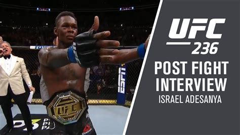 Israel adesanya punches kelvin gastelum in their interim middleweight championship bout during ufc 236 at state farm arena on saturday night the win was his sixth in just 14 months in the ufc, but by far the biggest and most significant. Fighters React To UFC 236 Fight Of The Year Candidate ...