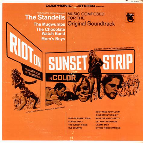 Полный список треков всех сезонов сериала «studio 60 on the sunset strip». Riot on Sunset Strip/Soundtrack - The Grindhouse Cinema ...