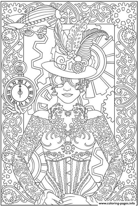 Commonwealth games coloring pages & posters. Adult Clock Woman Coloring Pages Printable