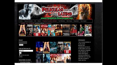 Nuestro equipo se preocupa por tener al momento los nuevos capitulos de. Descargar Peliculas en Español Latino - Totalmente Gratis..wmv - YouTube