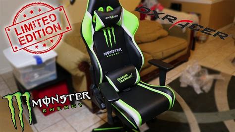 Dxracer official home page best gaming chair in the world best pc chair in the world best gaming desk in the world. DXRacer Monster Energy Chair Unboxing! - YouTube