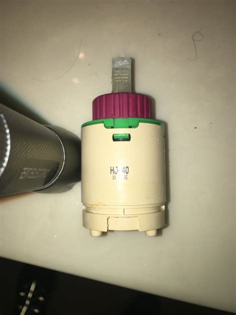 Diverter handle diverts water between the tub spout and showerhead. Premier Bayview Trying to ID this shower cartridge | Terry ...