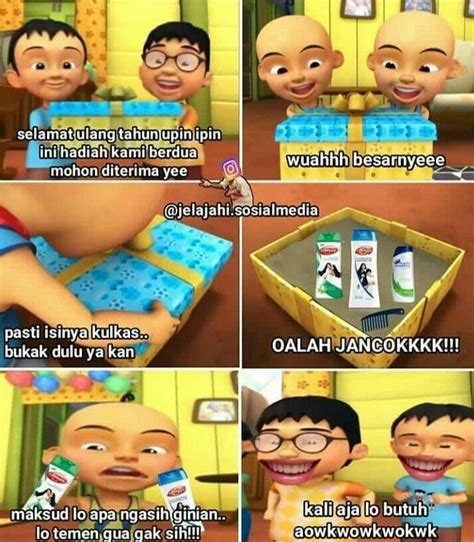 A collection of the top 44 upin & ipin wallpapers and backgrounds available for download for free. Gambar Meme lucu oleh MAEVA🧚🏻‍♀️ pada Humorku | Meme, Lucu