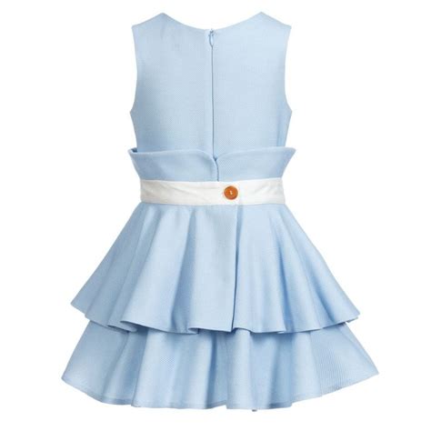 The contrast is quirky and adds a fun. Light Blue Bow Dress in 2020 | Dress with bow, Dresses ...