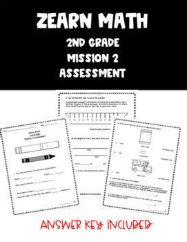 Zearn teacher answer keys include correct answers to student notes and exit tickets. Zearn Mission 2 Assessment: 2nd Grade by Engaged and Enthused | TpT