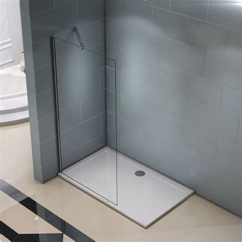 Rather than adding a glass shower as an afterthought to a remodeling project, you should incorporate its design into the outset of your plan. 1100x1950mm Wet Room Walk In Shower Enclosure Glass Screen ...