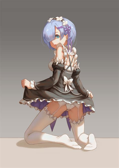 He turns slowly, not sure what he's heard, and suddenly a female stumbles into him. Anime picture re:zero kara hajimeru isekai seikatsu rem (re:zero) futari no sei single tall ...