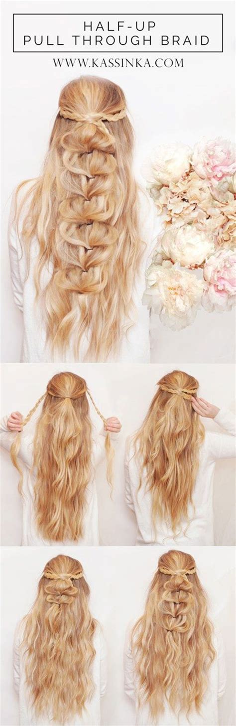 Either braid or twist two small sections of hair, one from each side of your head, combine them into a small ponytail, and secure. 12+ Easy Step By Step Summer Hairstyle Tutorials For ...