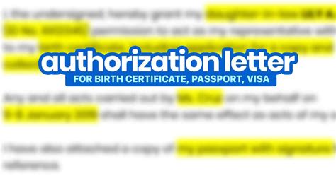 A psa birth certificate is one of the most sought after the requirement for almost anything in the philippines. Sample AUTHORIZATION LETTERS | The Poor Traveler Itinerary ...