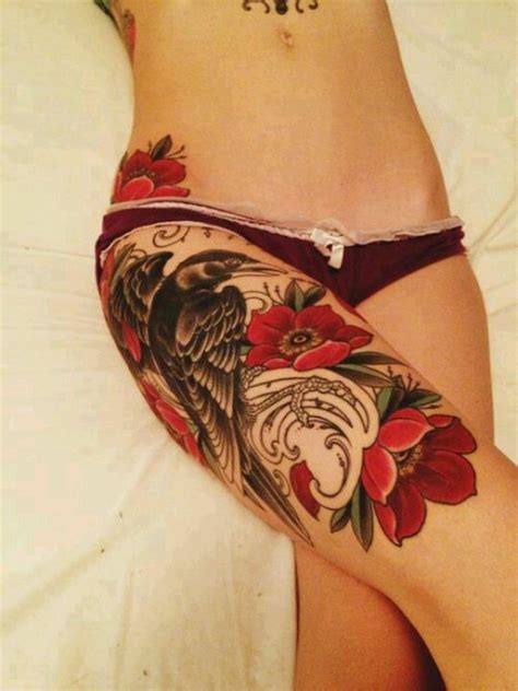 For a large area with a low pain register the best place is the leg. 30 Sexy Leg Tattoo Designs for Women