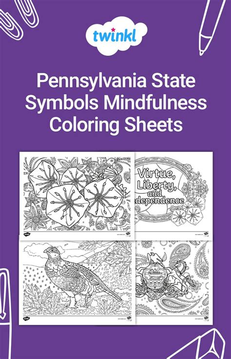 We ask that you comply with the following guidelines. Pennsylvania State Symbols Mindfulness Coloring Printables ...