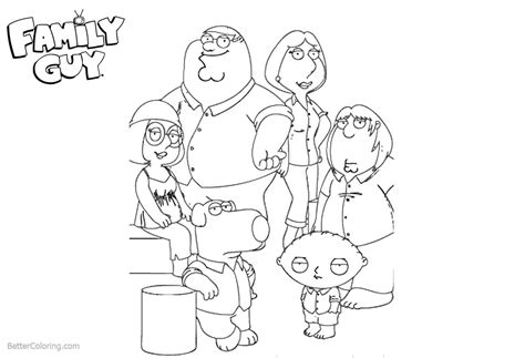Sick, twisted and politically incorrect, the animated series features the adventures of the griffin family. Family Guy Coloring Pages Characters - Free Printable ...