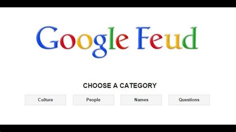 You have to guess the top 10 most common queries based on a partial search phrase. Google Feud Cheat / Bug /Answer Without Google Search ...