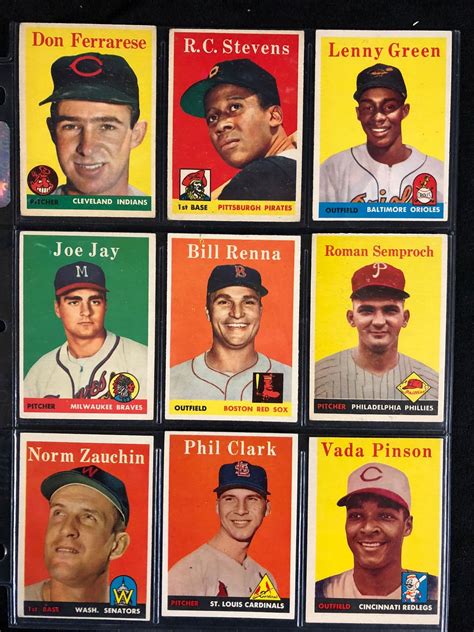 It's why toys like gi joe reboot every 30 years or so. 1958 Topps Baseball Card Lot