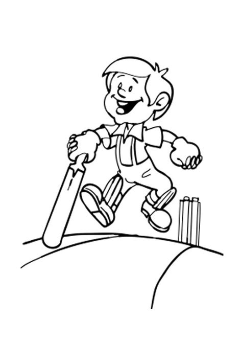 These coloring sheets allow kids to indulge their imagination and spend some time on the field or … Kids Playing Cricket Coloring Page | Coloring pages ...