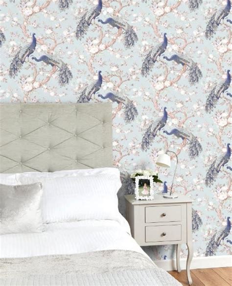 Laura ashley is now one of the world's most loved lifestyle brands known for its iconic prints. Belvedere Duck Egg Wallpaper in 2020 | Country style ...