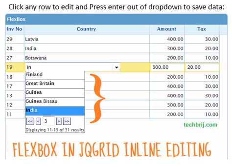 Jquery ui tutorial jquery ui introduction jquery ui download jquery ui use jquery ui custom made jquery ui working principle. jqGrid Inline Editing With jQuery Autocomplete FlexBox ...