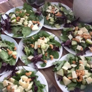 The main difference is the turmeric. Field greens with granny smith apples, English cucumber ...