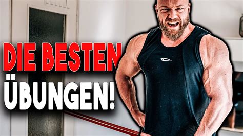 Im gegensatz zum video empfehle ich dir die kurzhanteln so zu heben, dass die hantelstangen nach. Bodybuilding Training Zuhause! Die besten Schulter Übungen ...