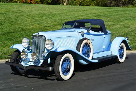 The restored interior features a painted wood grained. 1931 Auburn 8-98 Boattail Speedster (24) | Blackhawk ...