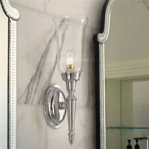 Clear glass bathroom wall lights. Clear Glass Stylish Bathroom Wall Light IP44