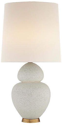 We love the rich colors, natural textures, and unique shape in this table lamp. AERIN Michelena Table Lamp - Chalk White | Lamp, Table ...