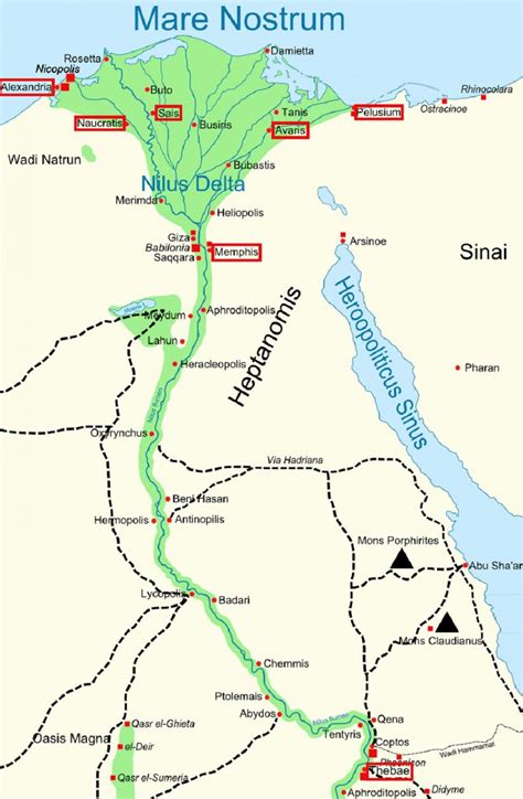 Pessoas boas iam para o céu com os deuses, um tipo do próprio egito, já as pessoas más iriam. O Egito antigo rotas de comércio mapa - Mapa do antigo ...