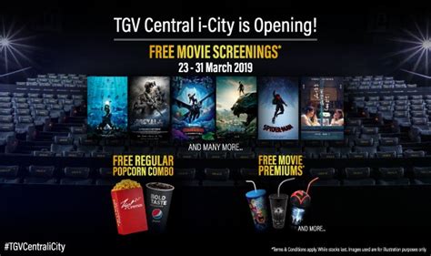 Tgv cinemas sets the new standard in entertainment with next level. Get Free Movie Tickets At The Brand New TGV Central i-City ...