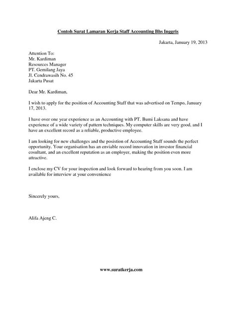 #4 contoh surat lamaran kerja bahasa inggris untuk hotel. Contoh Application Letter Yang Baik Dan Benar