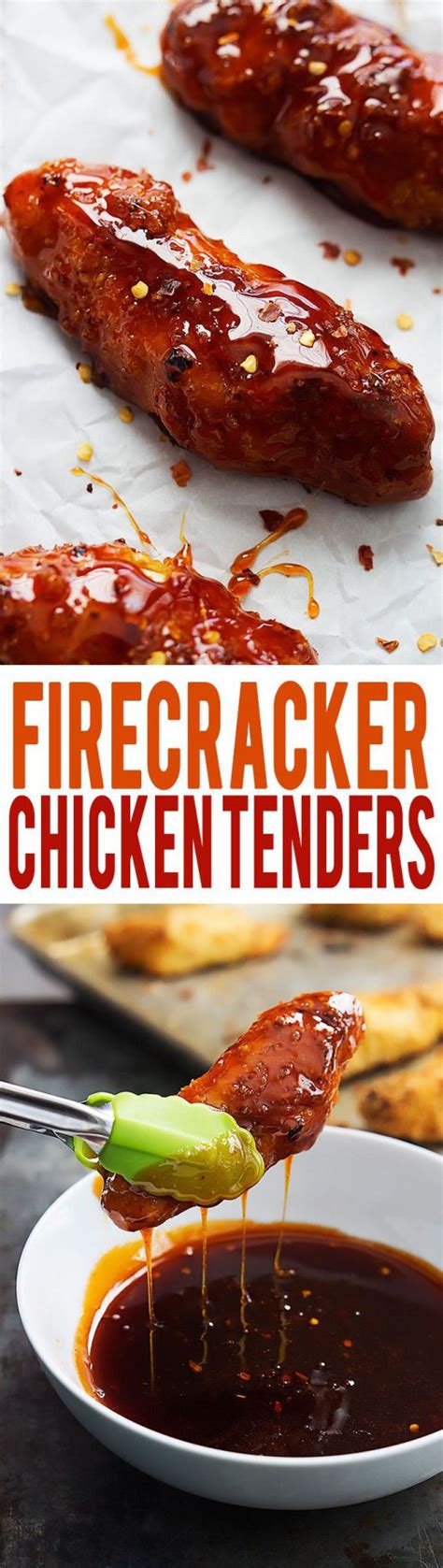 Baked chicken tenders recipes no breading. Baked Firecracker Chicken Tenders | Sweet and spicy sauce ...