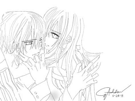 Check spelling or type a new query. Vampire Knight (Kaname/ Yuki) Pencil line Art by Mengai on ...