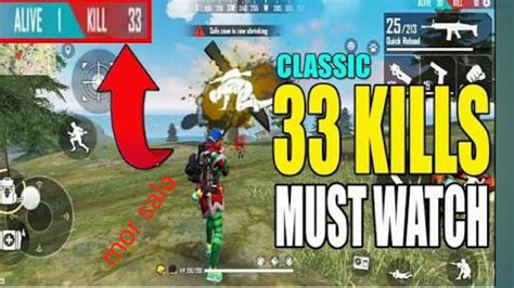 Garena free fire là tựa game bắn súng sinh tồn đầu tiên tại việt nam, mang đến những trải nghiệm sống còn cực kỳ hồi hộp và đầy rẫy những bất ngờ. #best classic play 33kills total in , single must watch ...