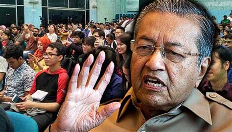 You don't have to be young to fight the power. Dr M: Young Malaysians seem apathetic about changing the ...