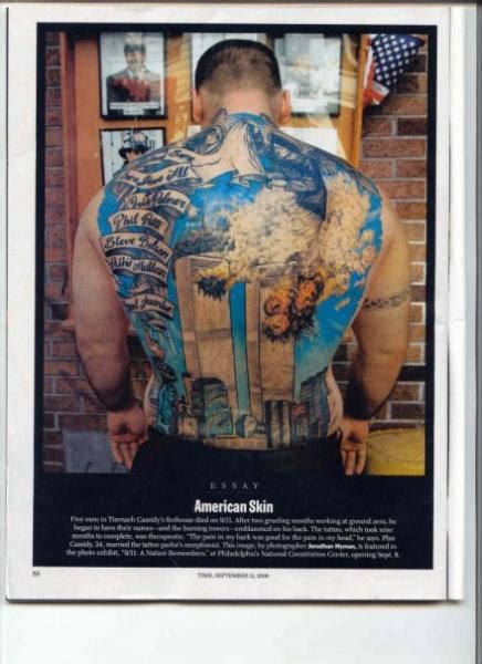 Part of the magic of tattoos is that they can often help people mentally recover from traumatizing events, including the loss of loved ones. THIS is a 9-11 tattoo | MyConfinedSpace