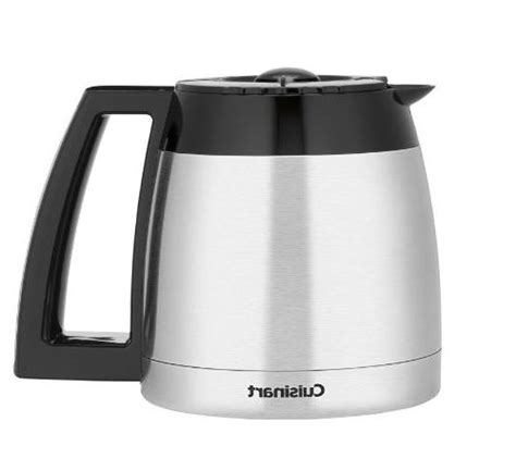 May 17, 2021 · the carafe plays a key role in keeping your drink hot for hours in between your coffee making sessions. Cuisinart DCC-2400RC 12-Cup Stainless Thermal Carafe for DGB-900BC,