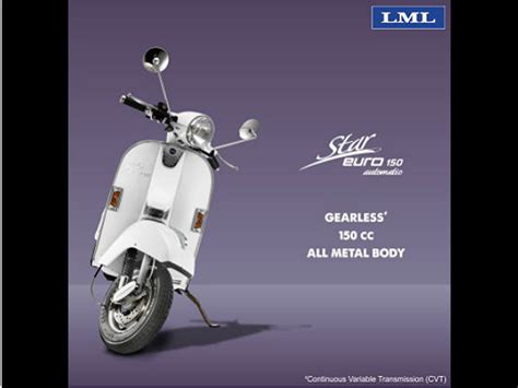 Complete details of star euro 150 scooter. LML Star Euro 150cc Automatic Scooter Launched; Price Rs ...