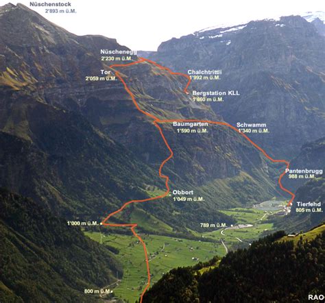 Die hütte befindet sich oberhalb des muttsees, einem ehemaligen natürlichen karstsee. RAOnline Schweiz: Wandern - Region Glarnerland ...