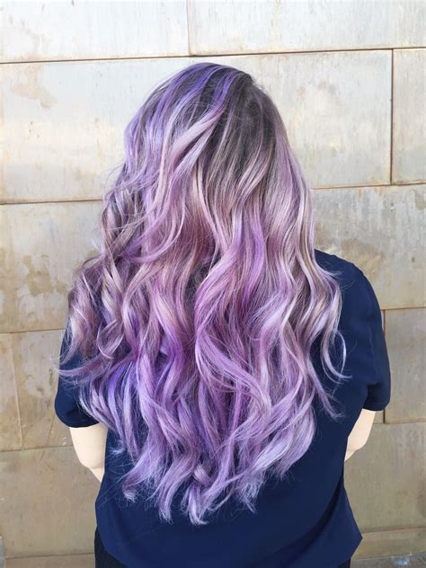 Hair colors which pair best with purple highlights it all depends on the shade of purple and the base color. Purple haze hair Instagram:TanyaFarisHair | Honey hair ...