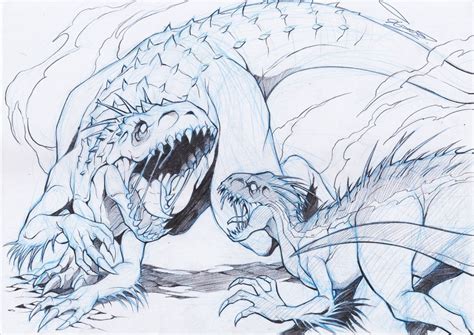 Jurassic world dinosaur t rex and indominus rex coloring page printable for kids. Dibujos Jurassic World Para Colorear Indoraptor | Paginas ...